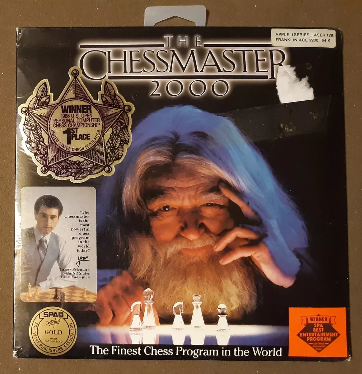 SEALED Chessmaster 2000 Software Toolworks Apple II+ plus,IIe,IIc,IIgs  computers