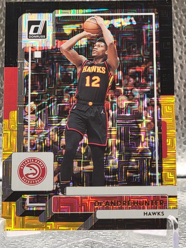 DE'ANDRE HUNTER 2022-23 DONRUSS BASKETBALL CHOICE BLACK GOLD HAWKS /8 🔥 🔥 🔥 - Image 3 of 4
