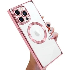 For iPhone 15 14 13 12 Pro Max MagSafe Magnetic Case Camera Lens Protector