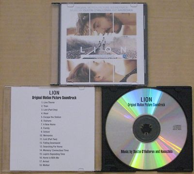 LION SOUNDTRACK BEST ORIGINAL SCORE FYC PROMO CD DUSTIN O'HALLORAN HAUSCHKA