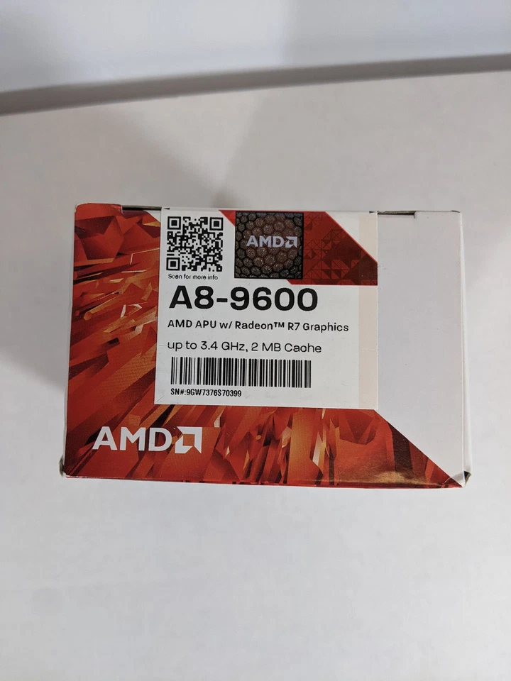 NUEVO AMD A8-9600 Quad Core Socket AM4 AD9600AGABBOX Procesador Radeon R7 CPU NUEVO EN CAJA Foto 3 de 4