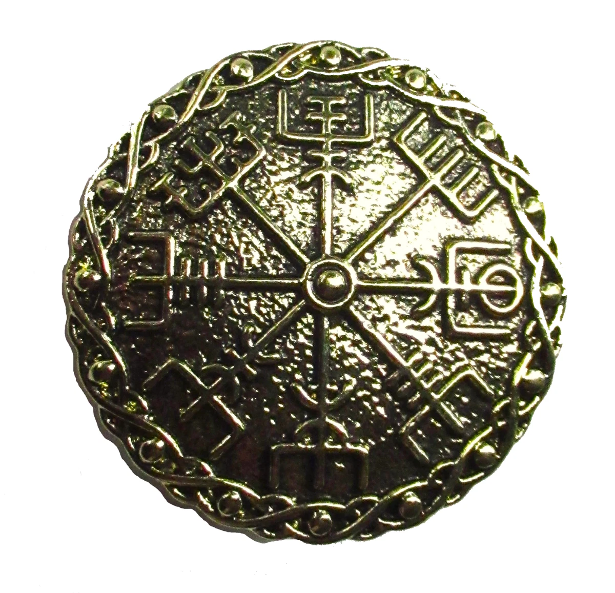 Broche Celtique Argentée - Métal Coulé - Plaque Badge - Neuf