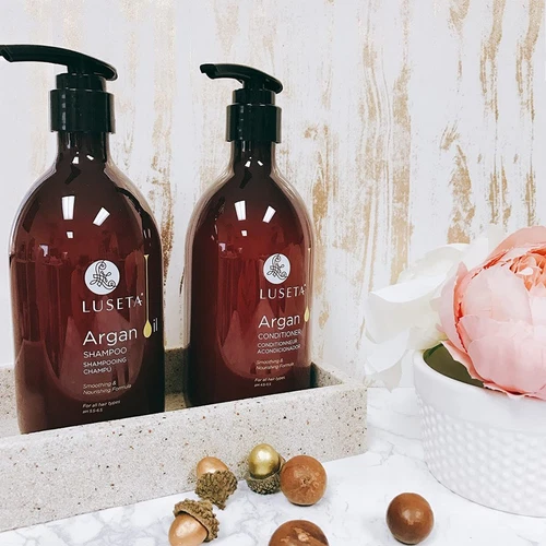 LUSETA ARGAN OIL MOISTURE SHAMPOO&CONDITIONER FOR DRY DAMAGED HAIR16.9oz Duo