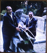 Two men having fun travel - 1965 Stereo Realist Slide Kodachrome #1002