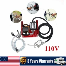 110V Oil Transfer Pump Electric Diesel Fuel Transfer Pump | 16GPM 60L/min