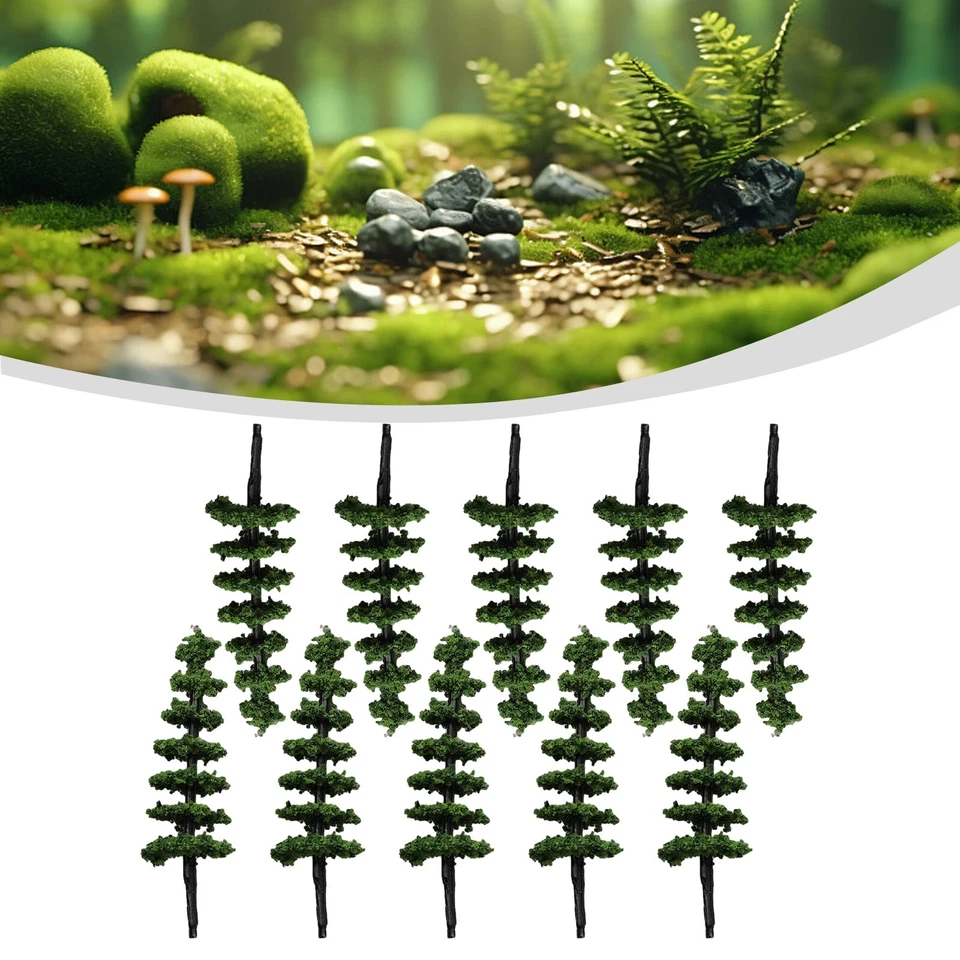 Макет железной дороги 1:160 масштаб N сделай сам модель деревьев декорации 50 мм 100 шт. - Изображение 3 из 4