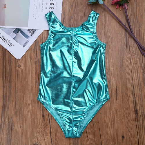 Niñas Niños Leotardos Metálicos Gimnasia Brillante Ballet Baile Ropa Body Disfraz - Imagen 68 de 70