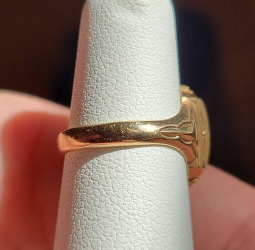 Amazing VTG 1953 Josten 10K Yellow & Rose Gold Class Ring SZ Amazing VTG 1953 Josten 10K Yellow & Rose Gold Class Ring SZ