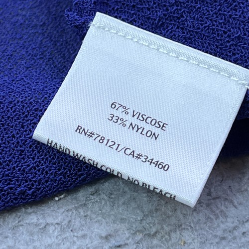 Eileen Fisher Cardigan Women's M Blue Sheer Drape Open Front Wrap Italian Yarn - Picture 6 of 8