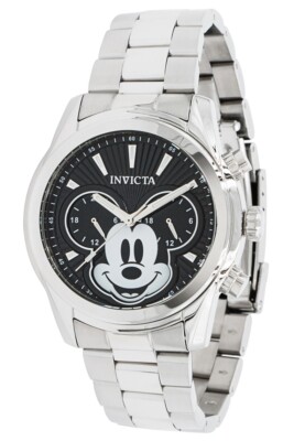 Invicta Disney Men's 44mm Mickey Silver Dual-Time Limited Edition