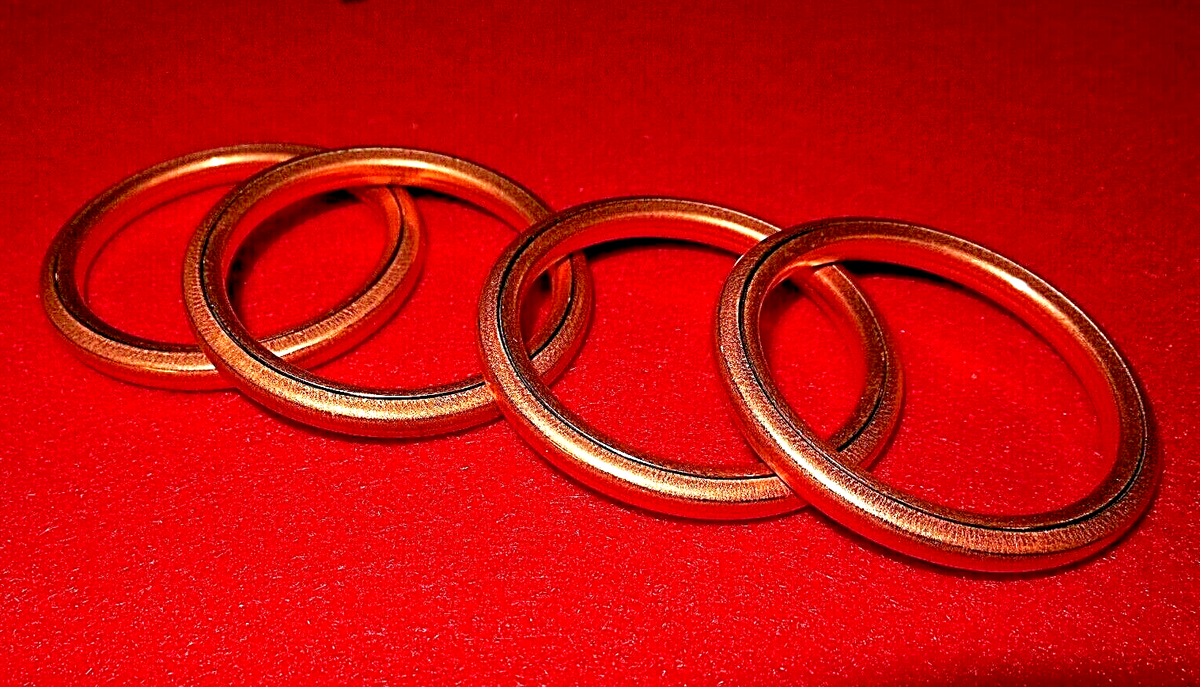ろっく 4 exhaust gaskets Honda CB500 CB550 VF500 VF750 GL1500 GL1800