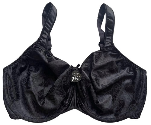 Bali BH 34D Satin Tracings Minimizer Bügel BH Stil 3562 schwarz neu