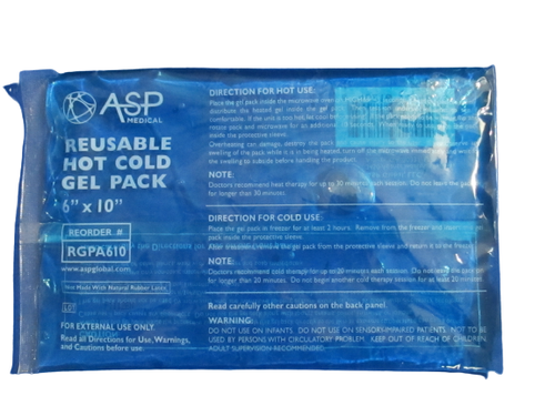 ASP Medical Reusable Hot/Cold Gel Pack Large 6"x 10" w/Sleeve Latex Free RGPA610 - Picture 2 of 7