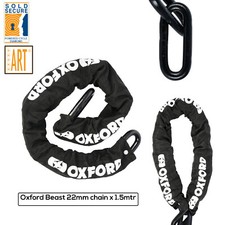 NEW OXFORD BEAST 22MM CHAIN X 1.50 METRE MOTORCYCLE MOTORBIKE SECURITY LK126