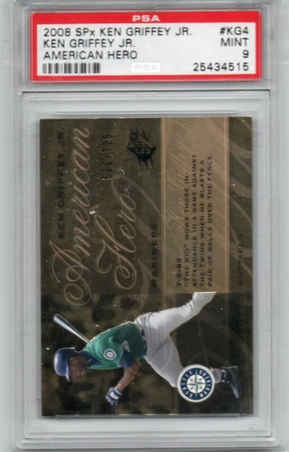 2008 SPx Ken Griffey Jr American Hero # KG4  PSA9