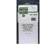 Evergreen Scale Models White Sheet .020 x 6 x 12 (3) [EVG9020]