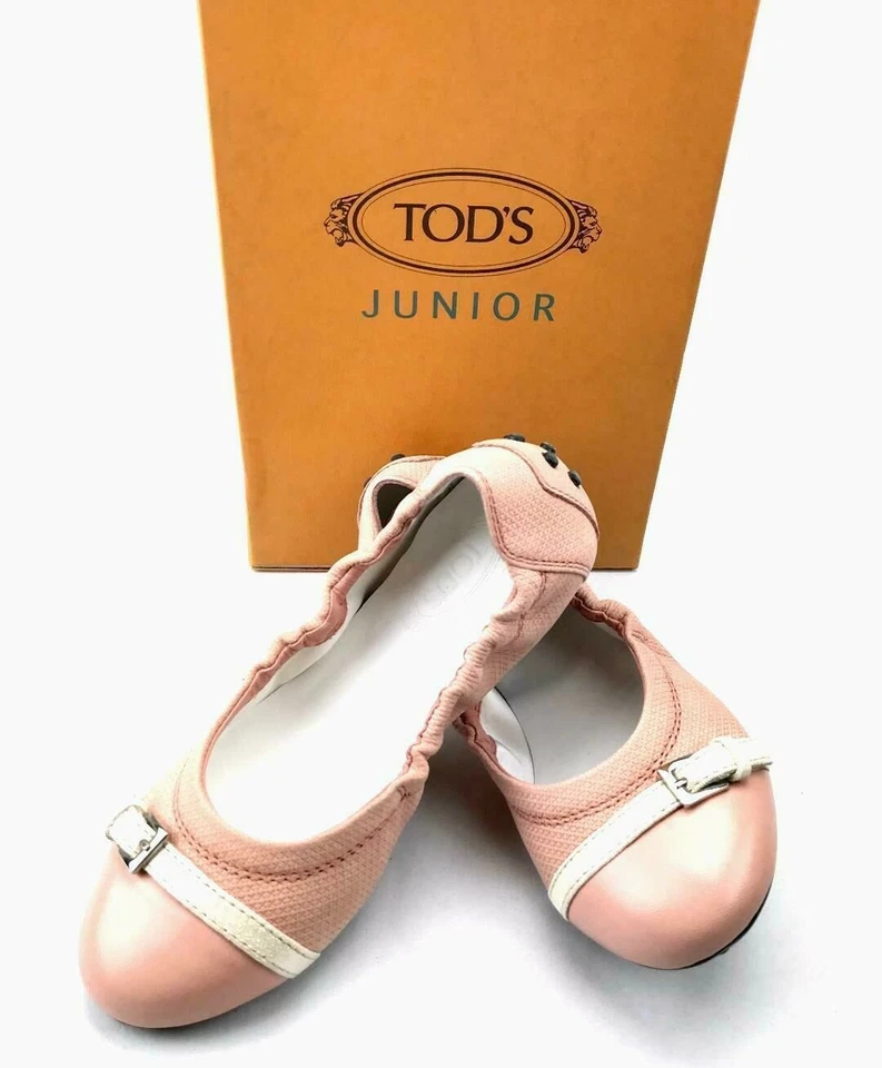 TOD'S Girls Fibbietta Dee Ballet Flats in Lingerie Pink US SZ 12 - BRAND NEW! - Image 2 of 4