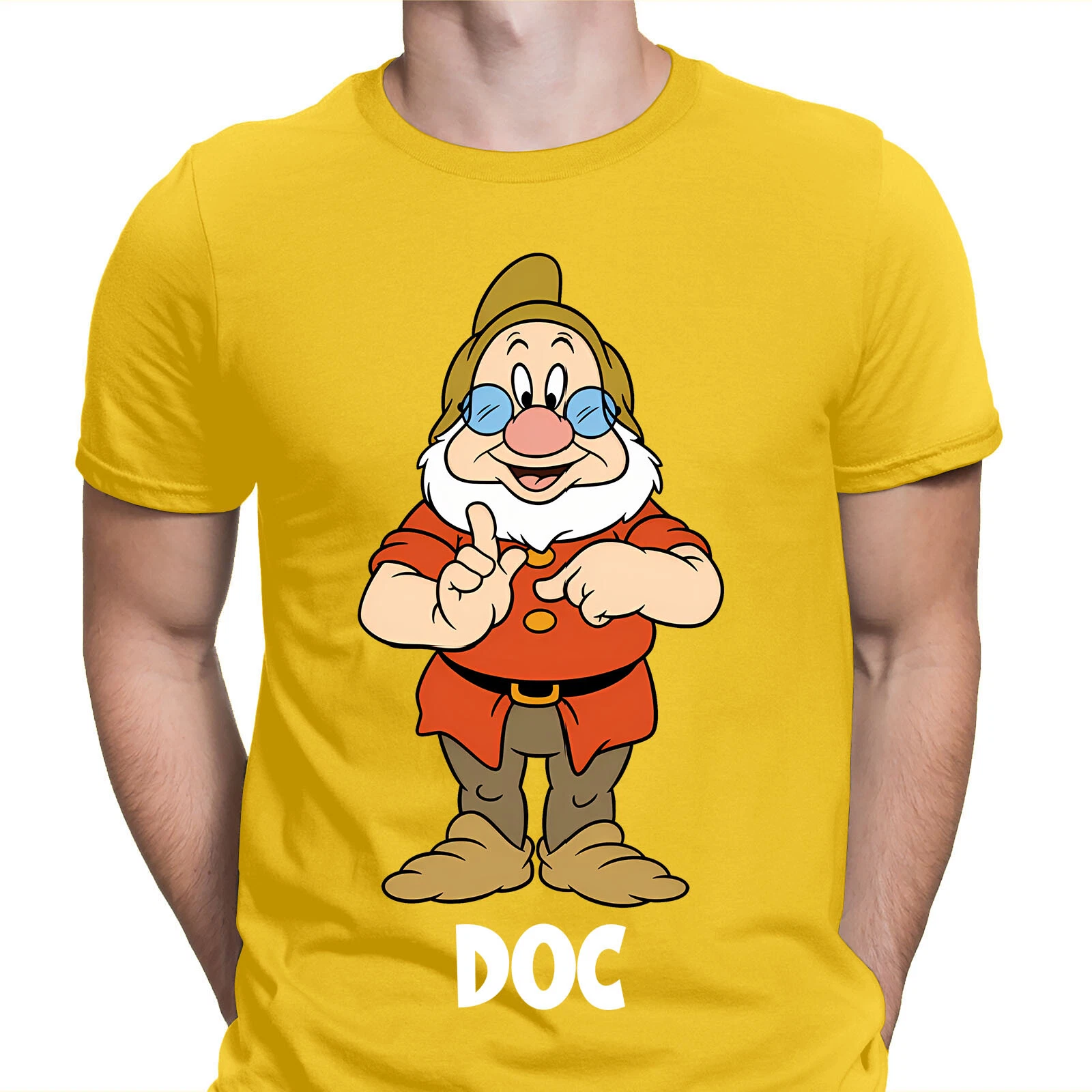 Seven Dwarfs Snow White Happy Bashful Dopey T-Shirt for Men