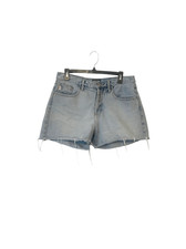 Guess Jeans Vintage Light Wash Frayed Hem Button Fly Denim Shorts Size 8/29