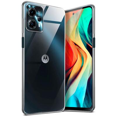 Hülle für Motorola Moto G13 / G23 Schutzhülle Silikon Case Cover NEU Transparent