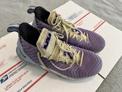 Nike Lebron XVI 16 Lakers Heritage Shoes Atomic Violet  display picture 1