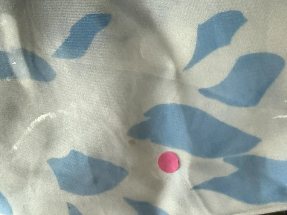 D. Porthault Parigi Blu Alizee 505 Copripiumino Queen 100% Cotone NUOVO - Immagine 4 di 4