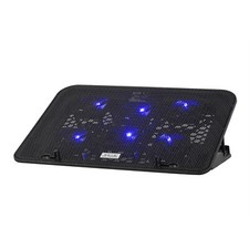 Cooling Pad for 12 to 17 inch Laptop 6 LED Fan Cooler 1800rpm Stand Dual USB 5V