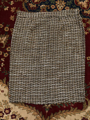 Lord & Taylor ID/Entity Women s A-line Pencil Knee Length Bouche Size 10 Skirt