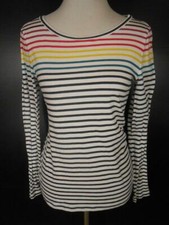 Beautiful Women's XS Loft Multi-Color Striped Long Sleeve Knit Top