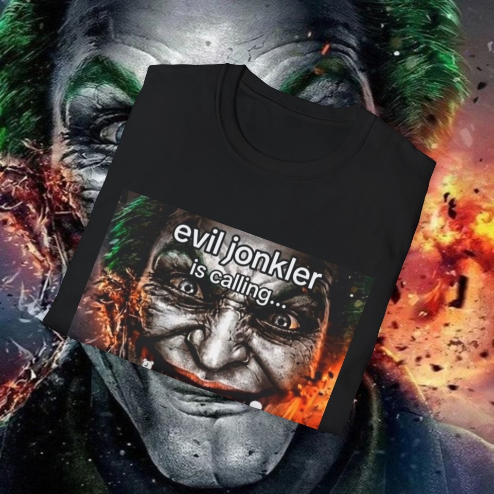 Evil Jonkler Joker Meme Why So Serious Batman Unisex Softstyle T-Shirt ...