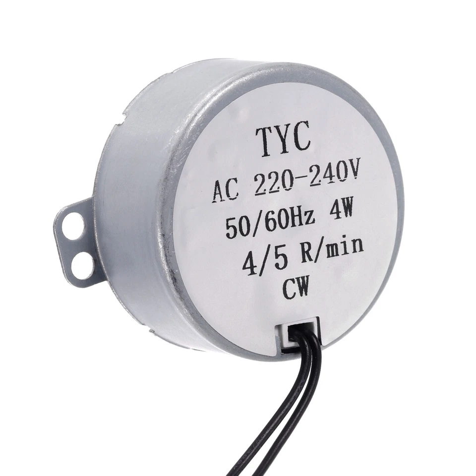Synchronous Motor AC220-240V 4-5RPM 50-60Hz CCW/CW 4W D Welle Elektromotor - Bild 2 von 4