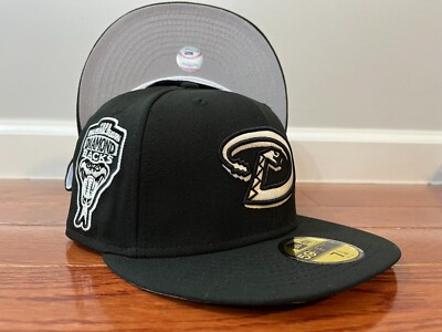 New Era Diamondbacks MLB 1998 Inaugural Season 59Fifty Fitted Hat Black/ Gary UV