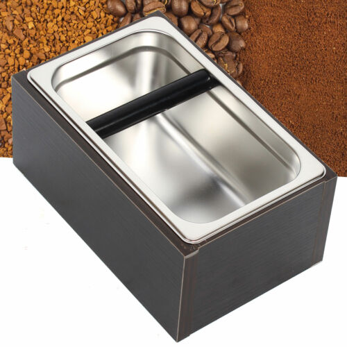 3000ml Abschlagbehälter Edelstahl Kaffee-Knock Box Coffee Kasten Behälter Werkze - Bild 1 von 10