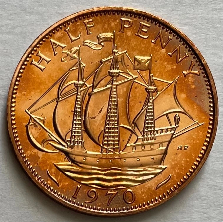 14 Carati Oro EP Serpente Catena & Mini Fortuna Penny USA SELLER-16