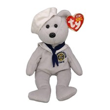 Ty Beanie Baby RONNIE the Sailor Bear USA Exclusive 8.5  Plush Stuffed Animal