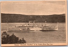 Postcard NY Ship Hudson River Day Line Steamer  Alexander Hamilton