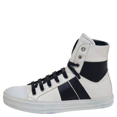 Amiri WhiteBlack Leather Sunset High Top Sneakers Size 40 | eBay