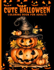 Halloween Coloring Book for Adults Cute and Creepy Illustrations 55 Spooky and