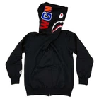 BAPE Shark WGM Hoodie Sweatshirt Black | A Bathing Ape