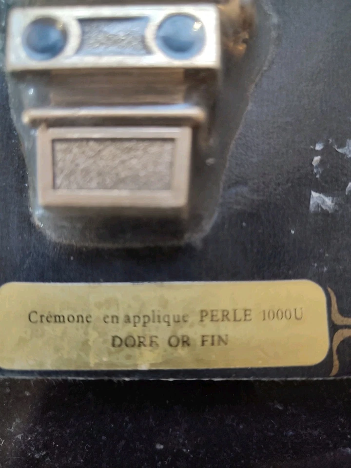 2 x cremone laiton dorée or fin perlé louis XVI - Photo 4/4