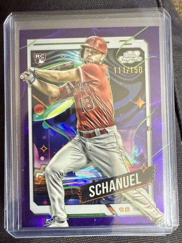 2024 Topps Cosmic Chrome Nolan Schanuel Purple Nebula 111/150
