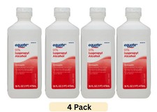  4 Pack  Antiseptic 91 Isopropyl Rubbing Alcohol Antibacterial 16 Oz
