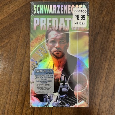 Predator  1987 VHS tape  holo foil cover Arnold Schwarzenegger - SEALED NEW