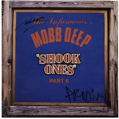 SIGNED MOBB DEEP 7 INCH VINYL SINGLE SHOOK ONES RARE - PRODIGY AND HAVOC