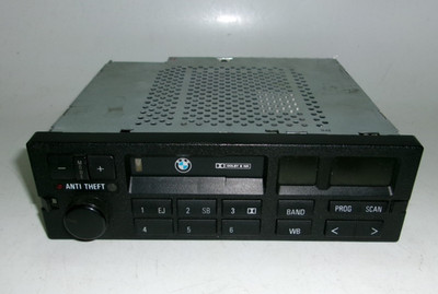 BMW KE 91ZBM In Dash Cassette Radio Head Unit   Anti Theft   Used   OEM