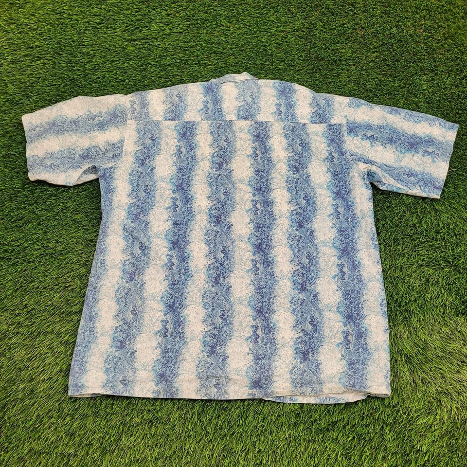 Vintage 1999 NHL Hawaiian Button Shirt XL 25x30 Baggy - Image 3 of 4