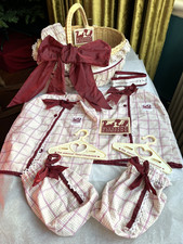American Girl Pleasant Company Samantha's travel basket & 2 garment sets  RARE