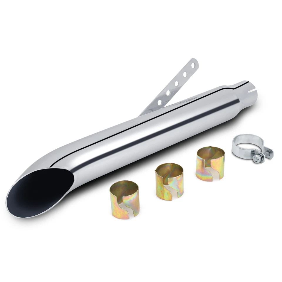 2x 20" Motorcycle Exhaust Pipe Silencer Muffler For Yamaha XJ750 XJ700 XJ650 550 - image 3 of 4