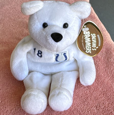 Salvino's Bammers Peyton Manning 18 NFL Colts Plush Beanbag Bear w/ Tags 1999