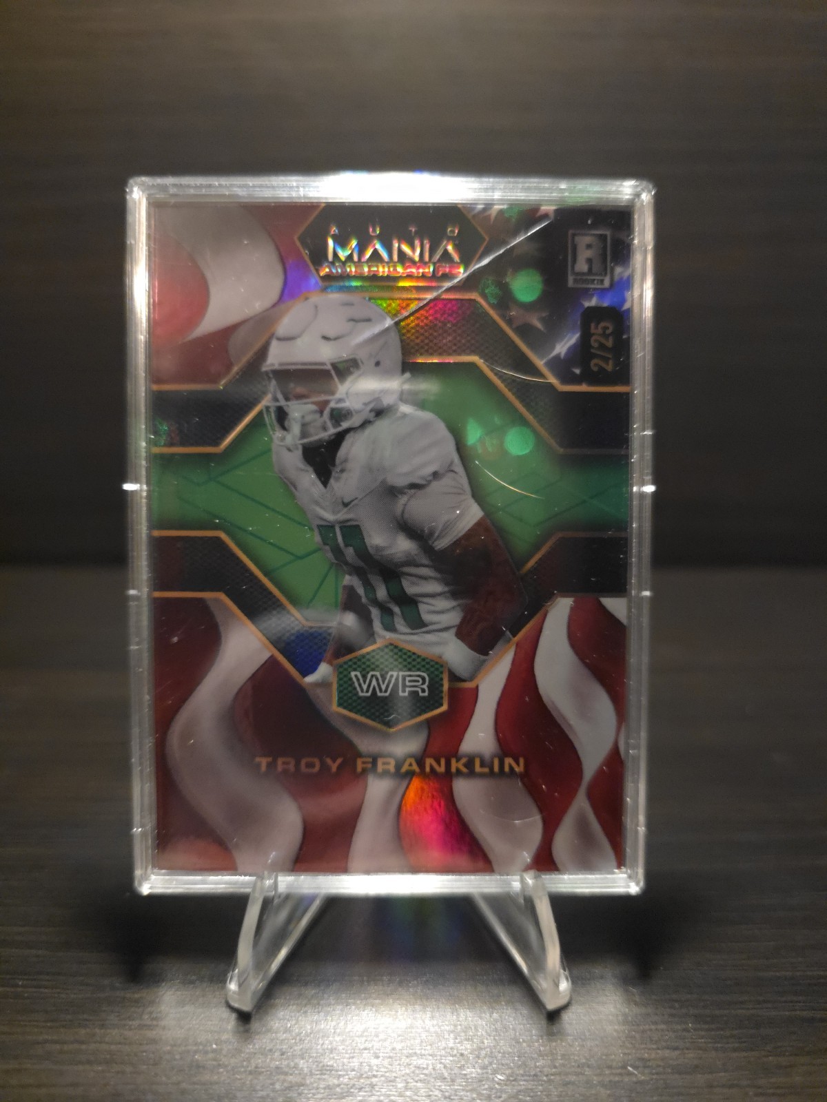 Troy Franklin Wild Card Auto Mania American Football Hobby Autographs #TF Base
